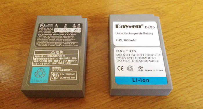 E-PL1s互換バッテリーBLS-5